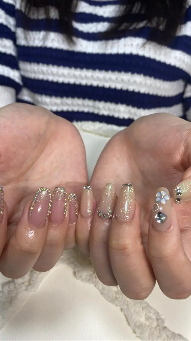 ロング カラー ネイル tetty nailsalonのネイルデザイン