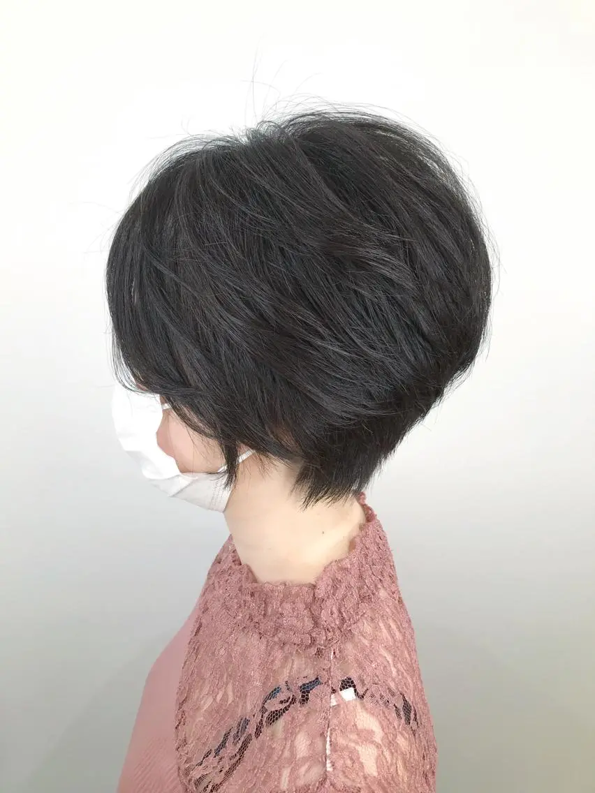 ショート インナーカラー/ ストレート/奥野洸也のヘアスタイル