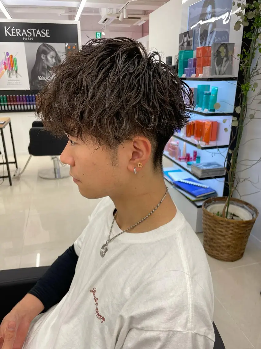 ショート カラー パーマ ヘアアレンジ メンズ 🔥メンズ特化🔥 木村 祐太のヘアスタイル