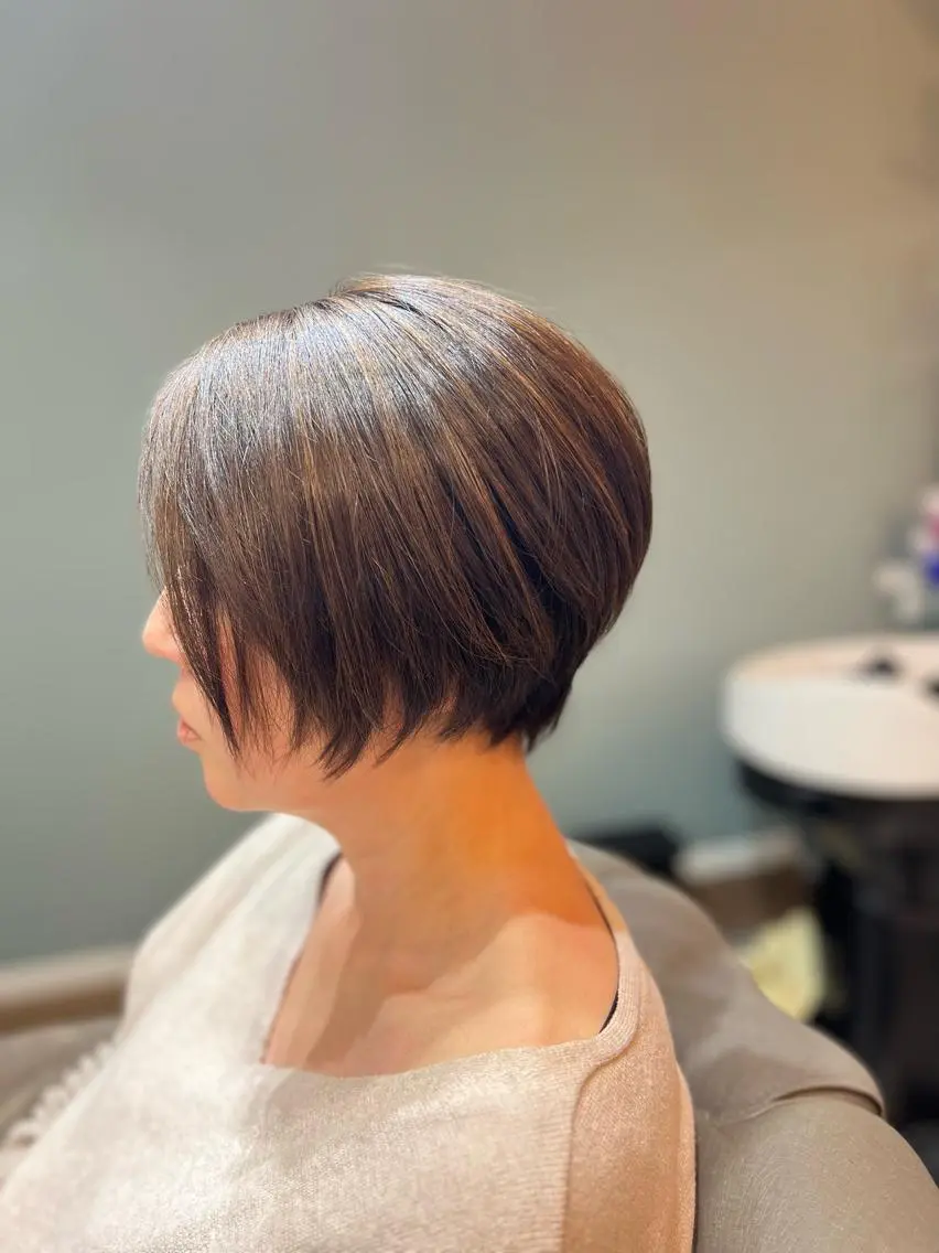 ショート ショートボブ ボブ ショートヘア カット フェムフィット導入 個室空間✨佐藤華成のヘアスタイル