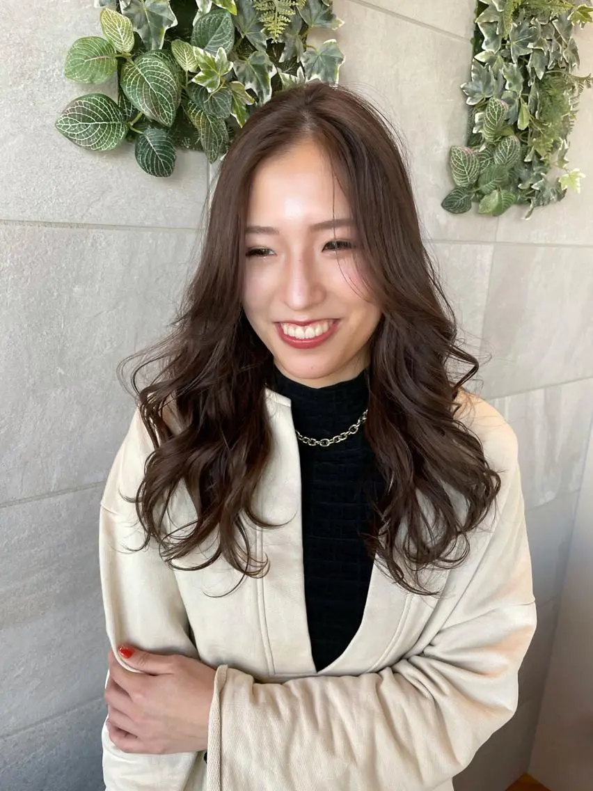 ロング カラー 杉村 未来のヘアスタイル
