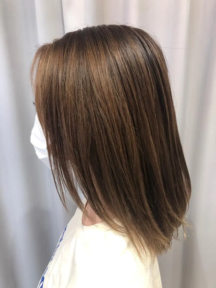 ミディアム 嶋野 貴仁のヘアスタイル