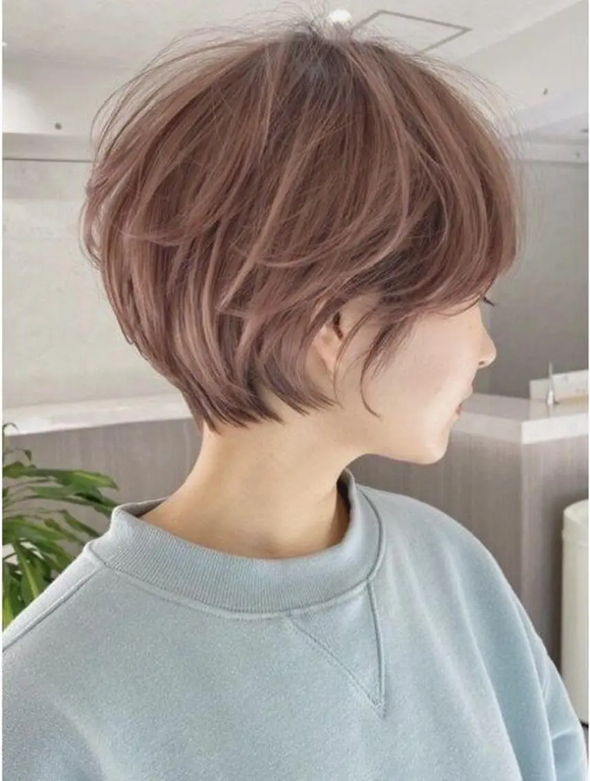 ショート カラー 吉田一輝 外国人パーマのヘアスタイル