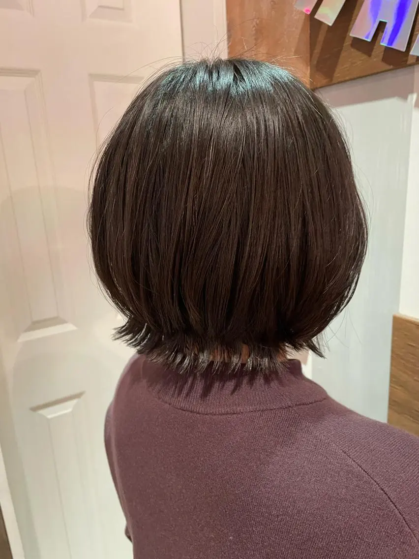 ショート ボブ くびれヘア ナカムラ イヅミのヘアスタイル