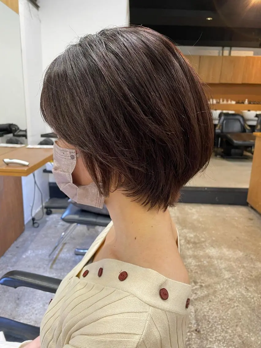 ショート カット トリートメント 🌿レイヤーボブ/パ ーマ🌿 木梨健太のヘアスタイル
