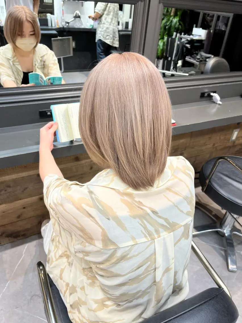カラー ハイトーン職人 ♡推しカラー♡カイトのヘアスタイル