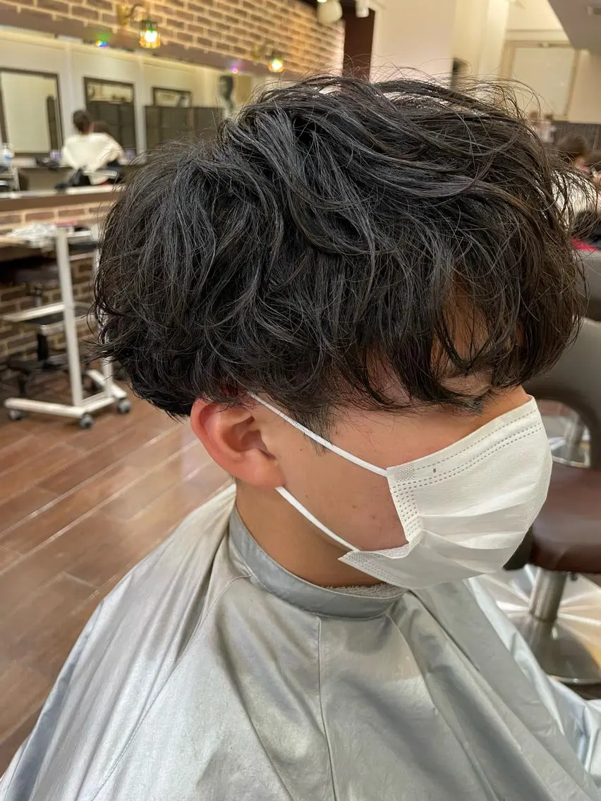 ショート パーマ メンズ メンズパーマ レディースカット いからしゆうたのヘアスタイル