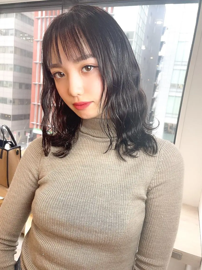 ミディアム カット ヘアカラー トリートメント ショート✨ボブ✨代表 新田見美仁のヘアスタイル