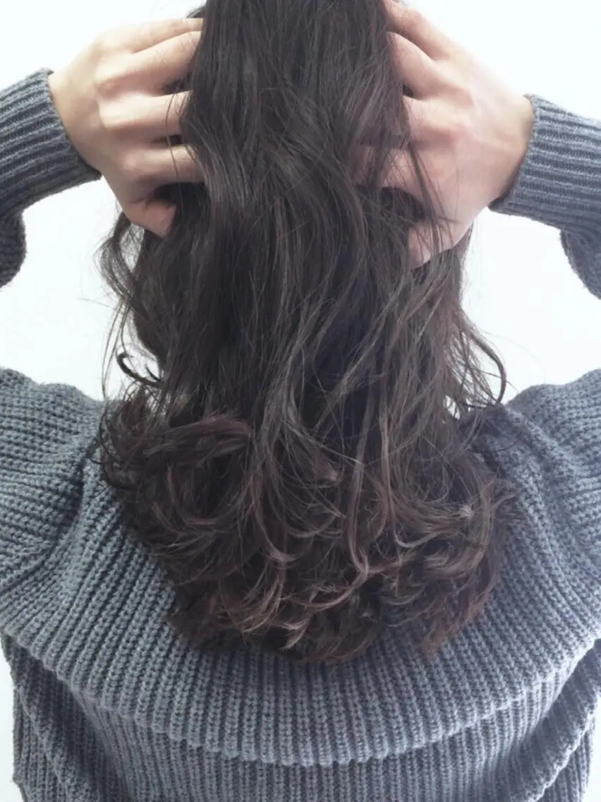 ロング カラー カット ヘアカラー 🍀ナガヤマ ヒデアキ🍀のヘアスタイル