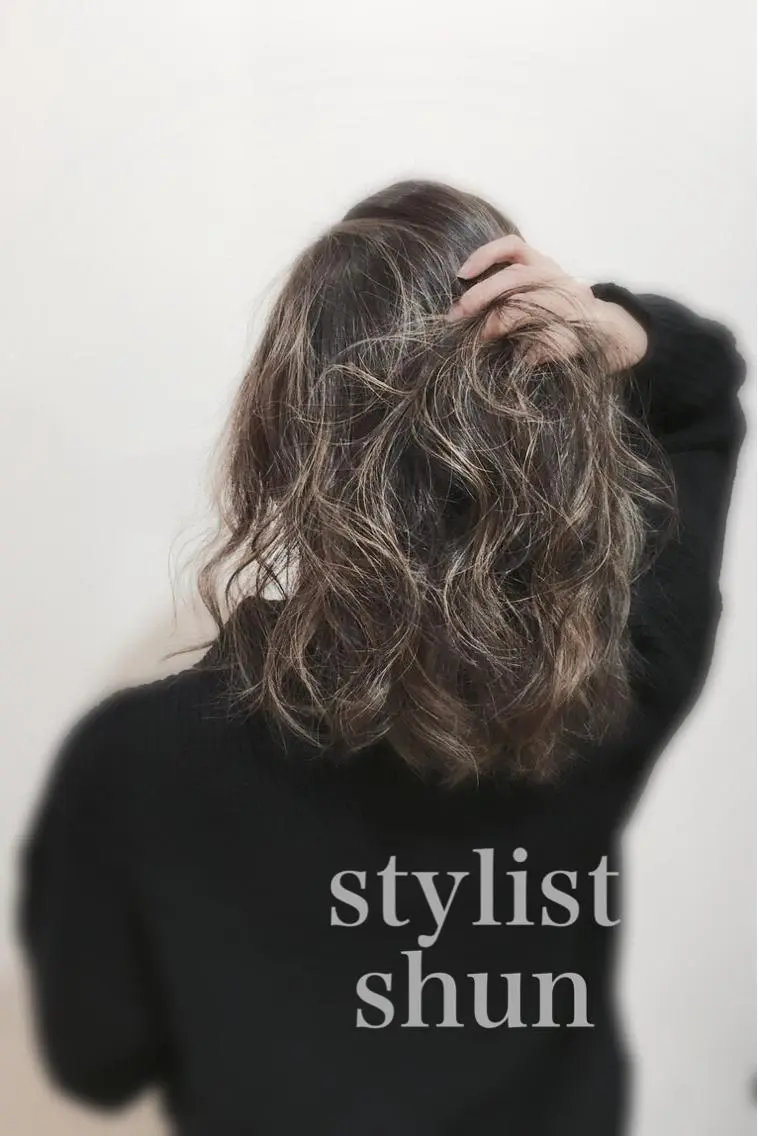 ショート ミディアム セミロング ロング カラー パーマ 前下がりボブ アッシュ 黒髪 ブルーカラー ブルージュ LAGOM hair 《池袋》のヘアスタイル