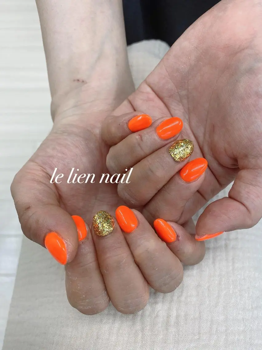 ネイル ラメ(グリッター) ワンカラーネイル le lien nailのネイルデザイン