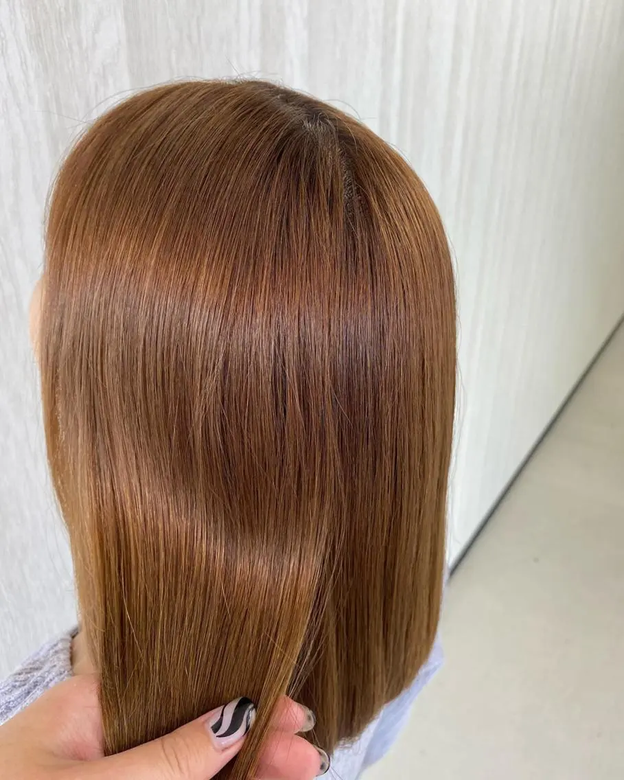 ロング カラー アクアカラー 髪質改善 トリートメント 酸熱トリートメント UNDER vr 【アンダーバー】のヘアスタイル