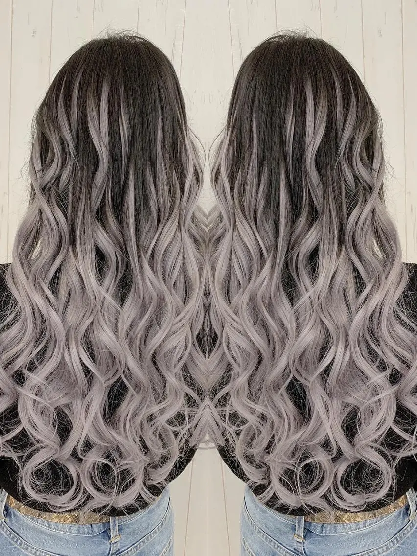 ロング カラー ヘアアレンジ Device ディバイスのヘアスタイル