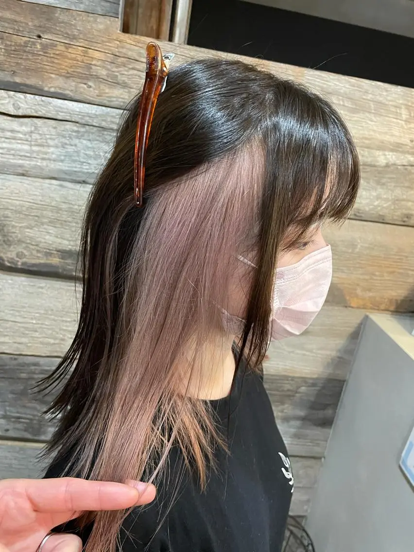ミディアム andKおもろまち店 艶ダブルカラー✨のヘアスタイル