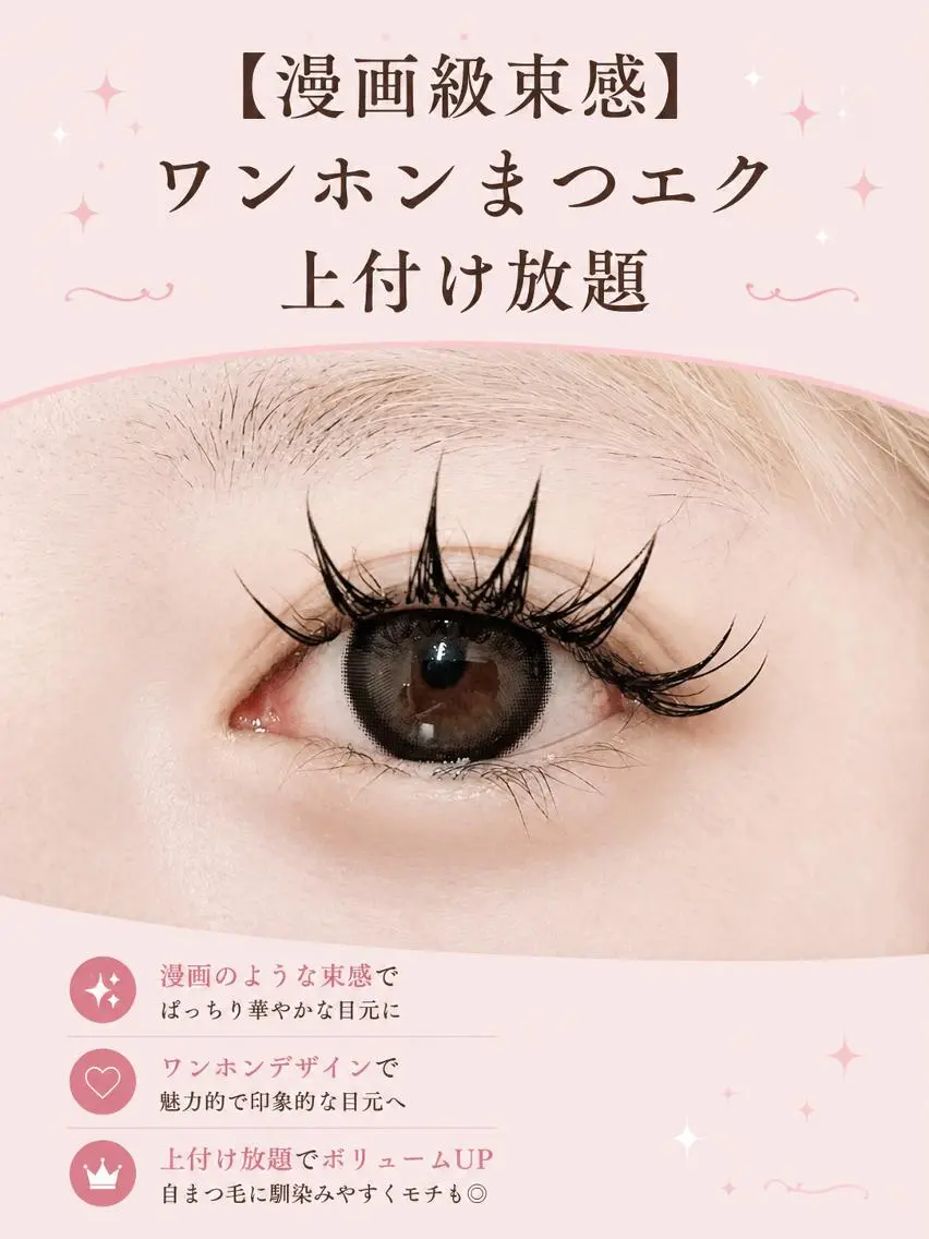 マツエク・マツパ 付け放題 束感まつ毛 韓国風マツエク ワンホンマツエク マツエク foisalon 大久保店のマツエク・マツパデザイン