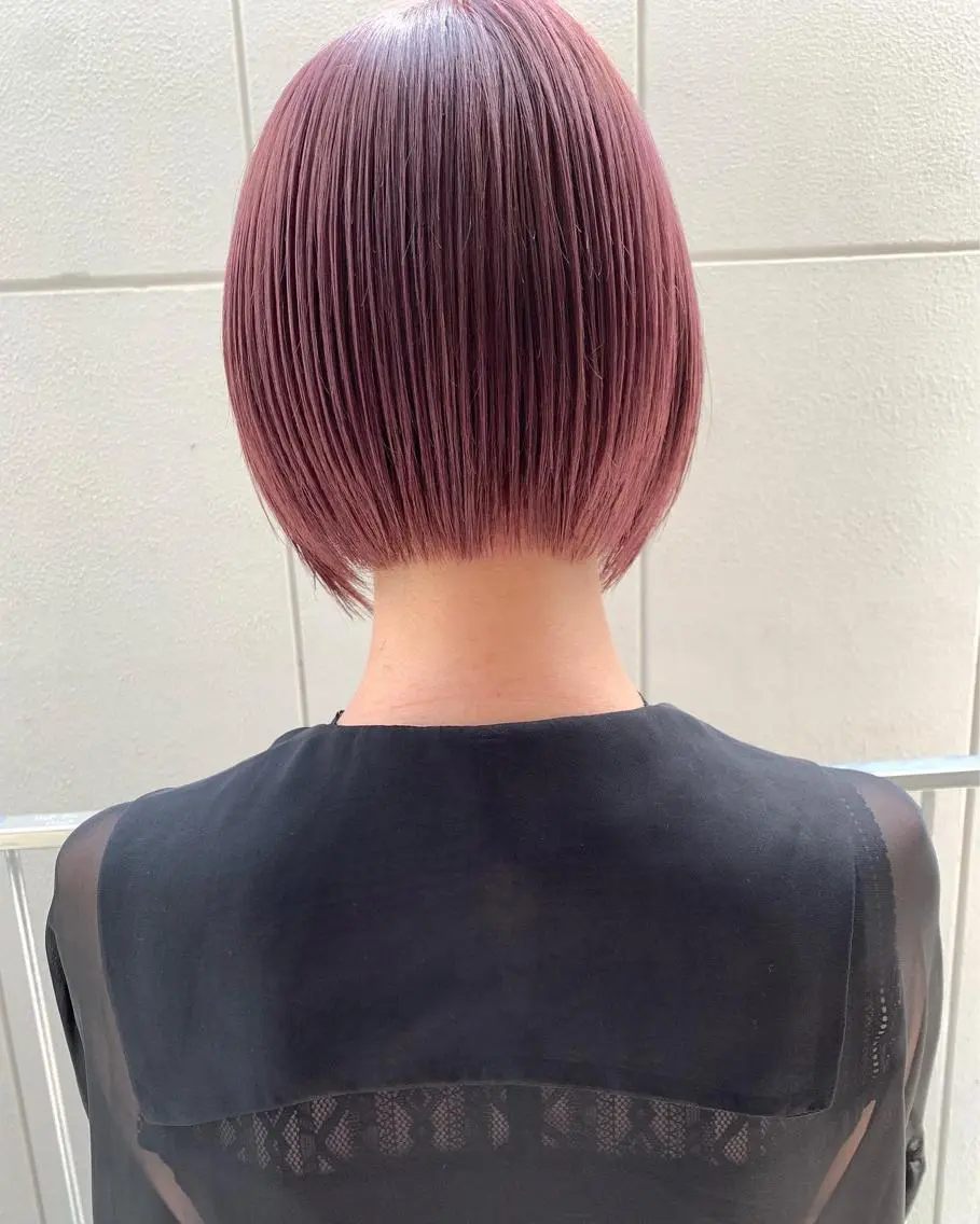 ショート カラー ヘアカラー トリートメント 樫原裕二/レイヤー カット/透明感カラーのヘアスタイル