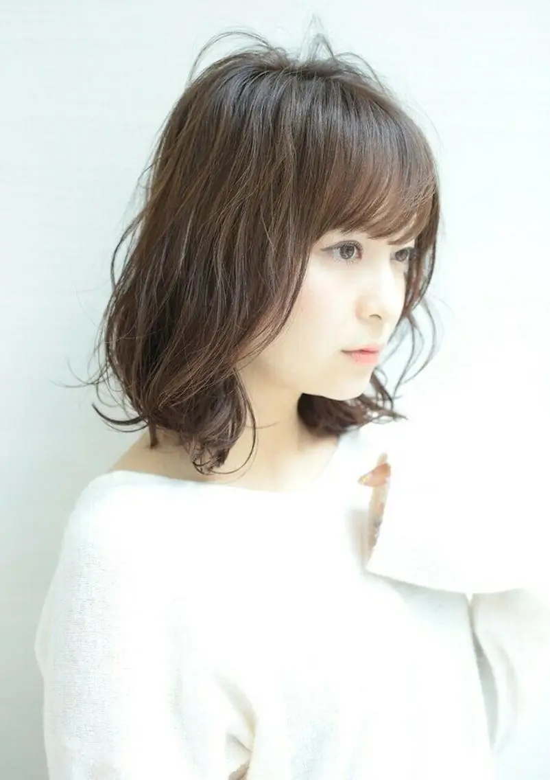 ミディアム ヘアカラー トリートメント 似合わせカット 銀座/アライ カズヤのヘアスタイル