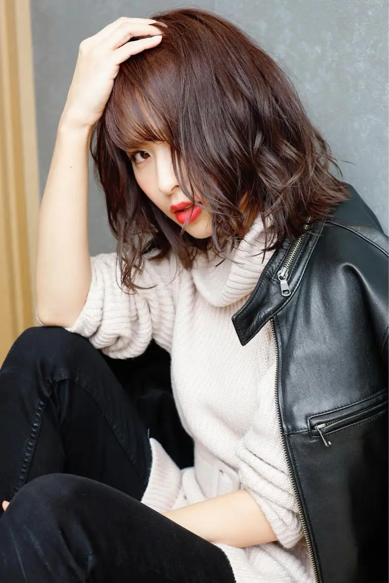 ミディアム カラー 千葉 大聖のヘアスタイル