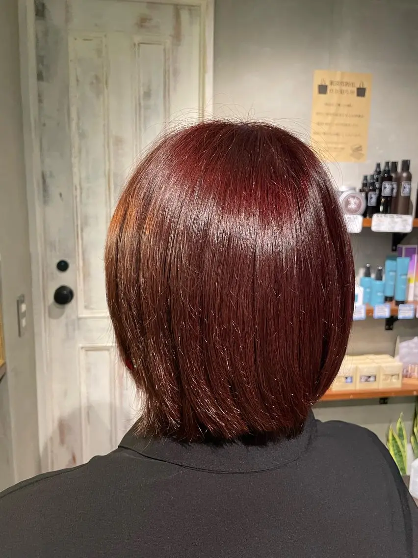 ショート 縮毛矯正 中村 彩乃のヘアスタイル