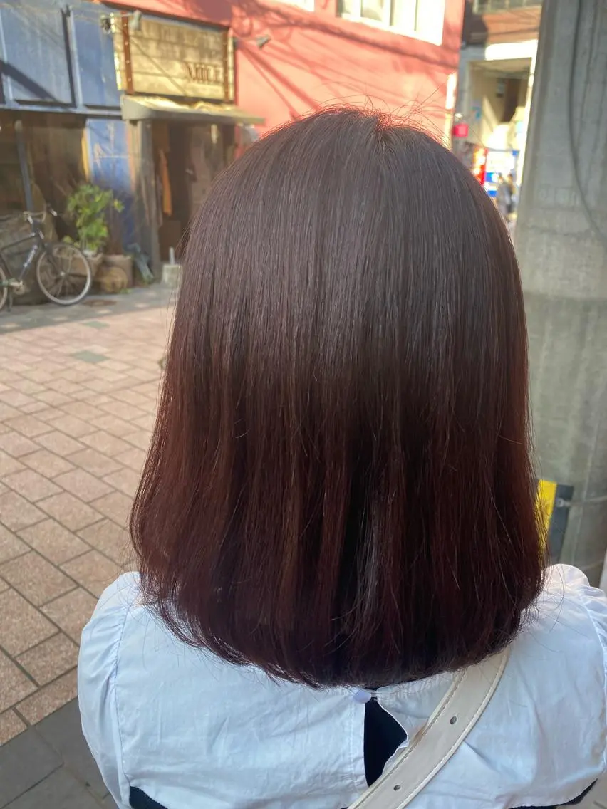 カラー ラベンダーカラー ピンクカラー ピンクラベンダー おん眉美容師eMu✄ yuka‪🤍のヘアスタイル