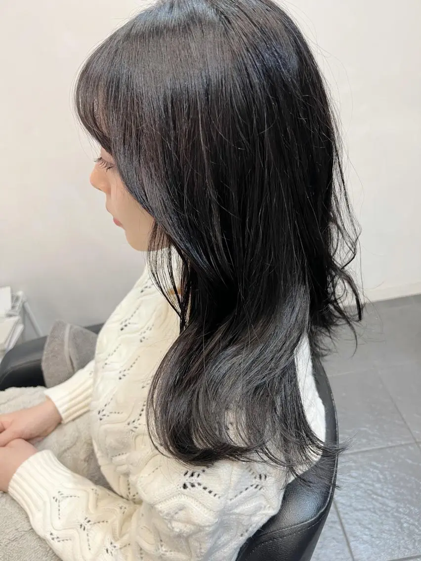 カラー アディクシーカラー カット ヘアカラー トリートメント ヘッドスパ グレージュ/髪質改善 Yamato.hのヘアスタイル