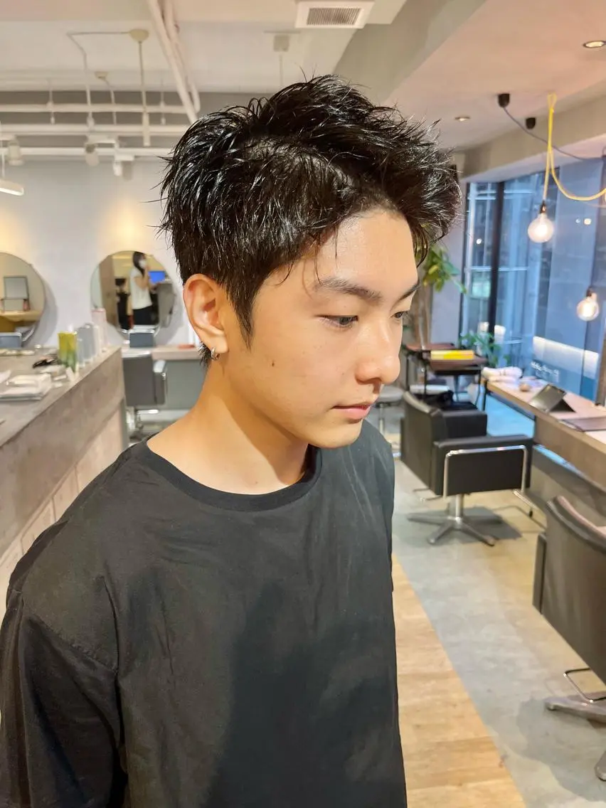ショート メンズ カット パーマ SCENEbyRAD helmのヘアスタイル