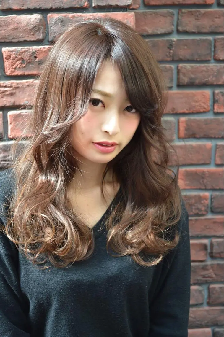 セミロング カラー イルミナカラー メンズ指名多数!! 田島史也のヘアスタイル