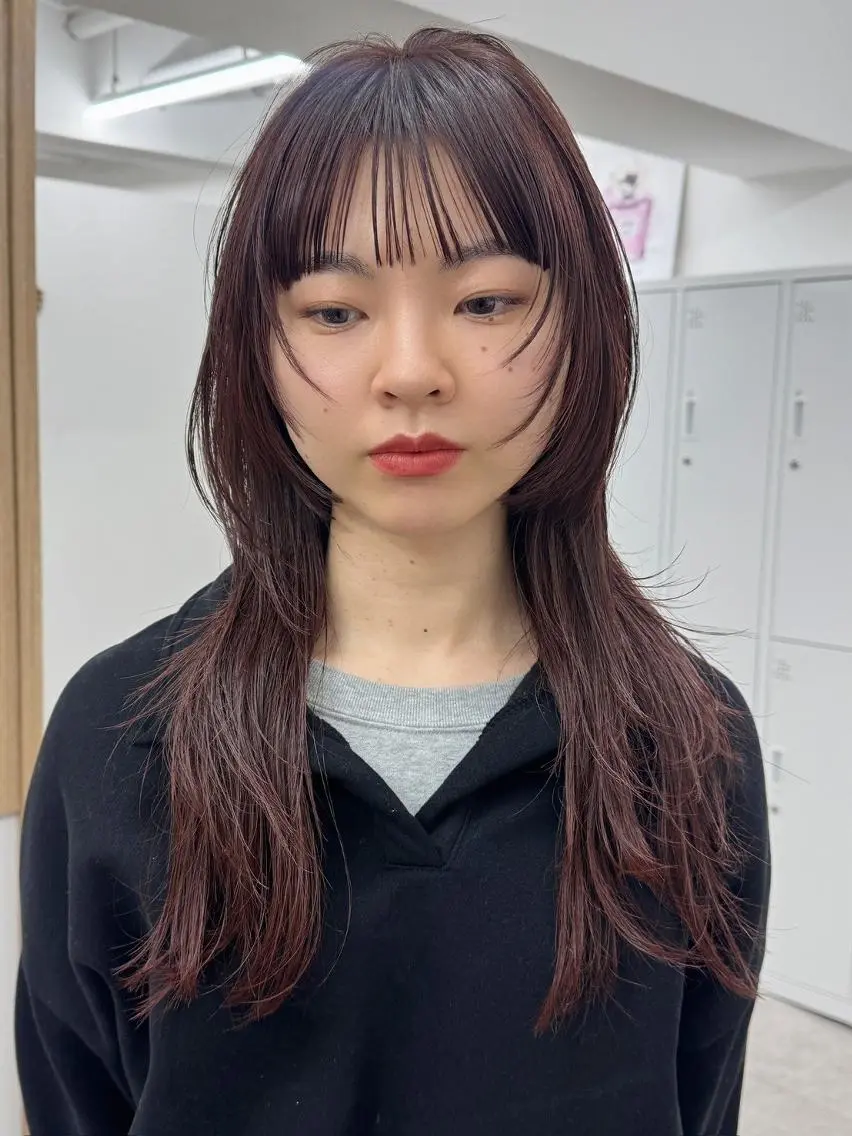 ロング カラー 髪質改善 縮毛矯正 カット ヘアカラー トリートメント ヘッドスパ newi fhami 吉祥寺のヘアスタイル