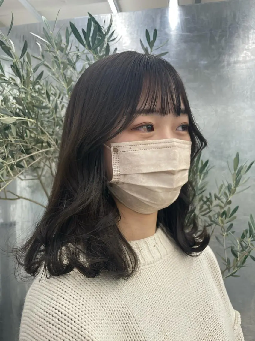 ミディアム トリートメント 暖色🎀ゆるふわ☁️ MOERI 🍒のヘアスタイル