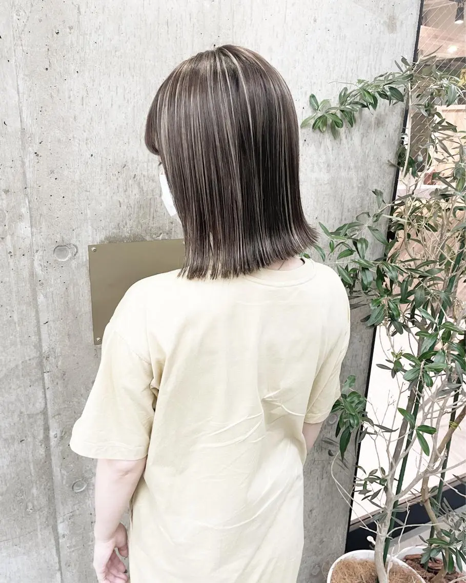 ミディアム カラー ヘアアレンジ ヘアカラー TATSUYA アートディレクターのヘアスタイル