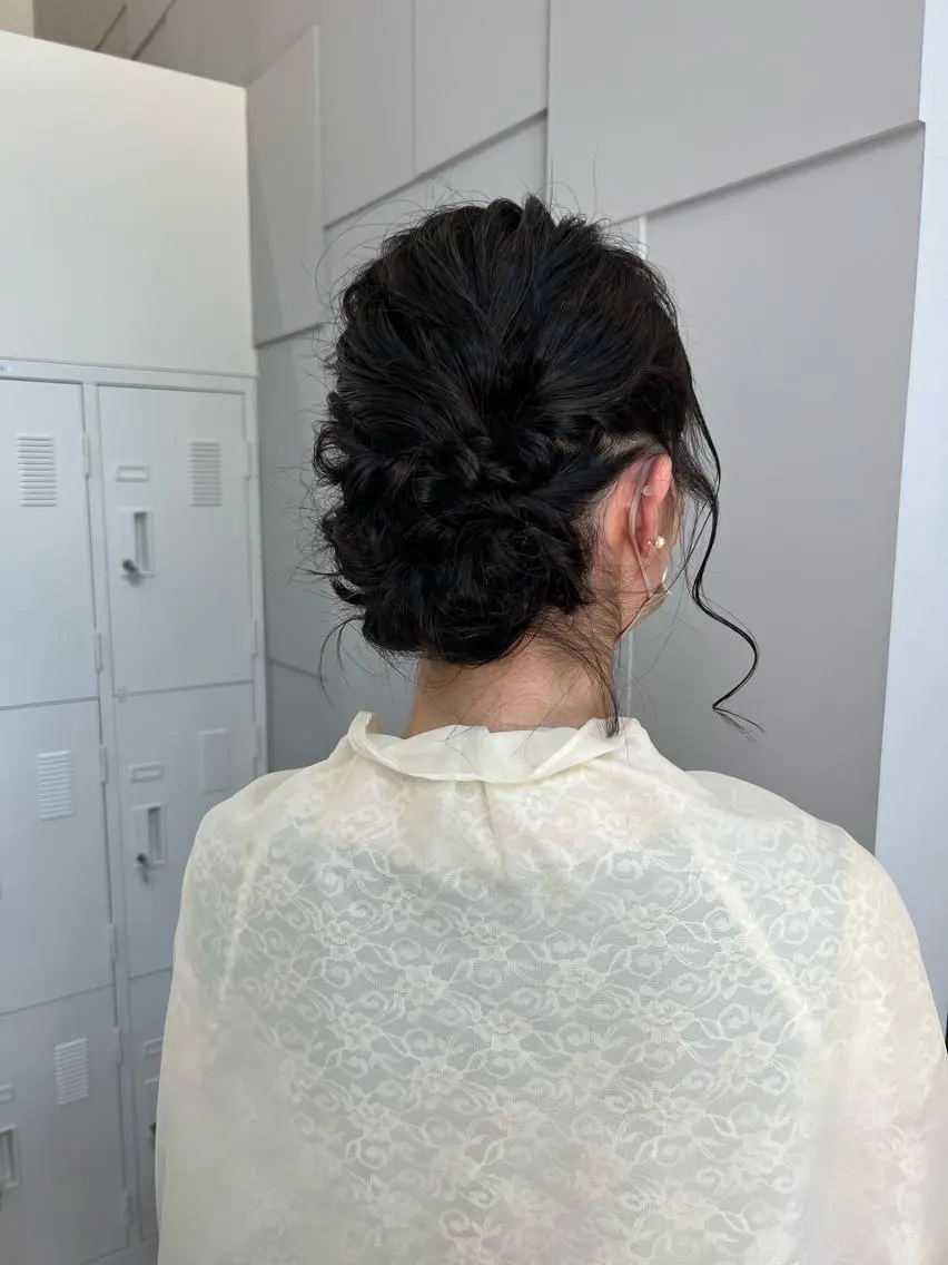 セミロング ヘアセット 柏木 彩花のヘアスタイル