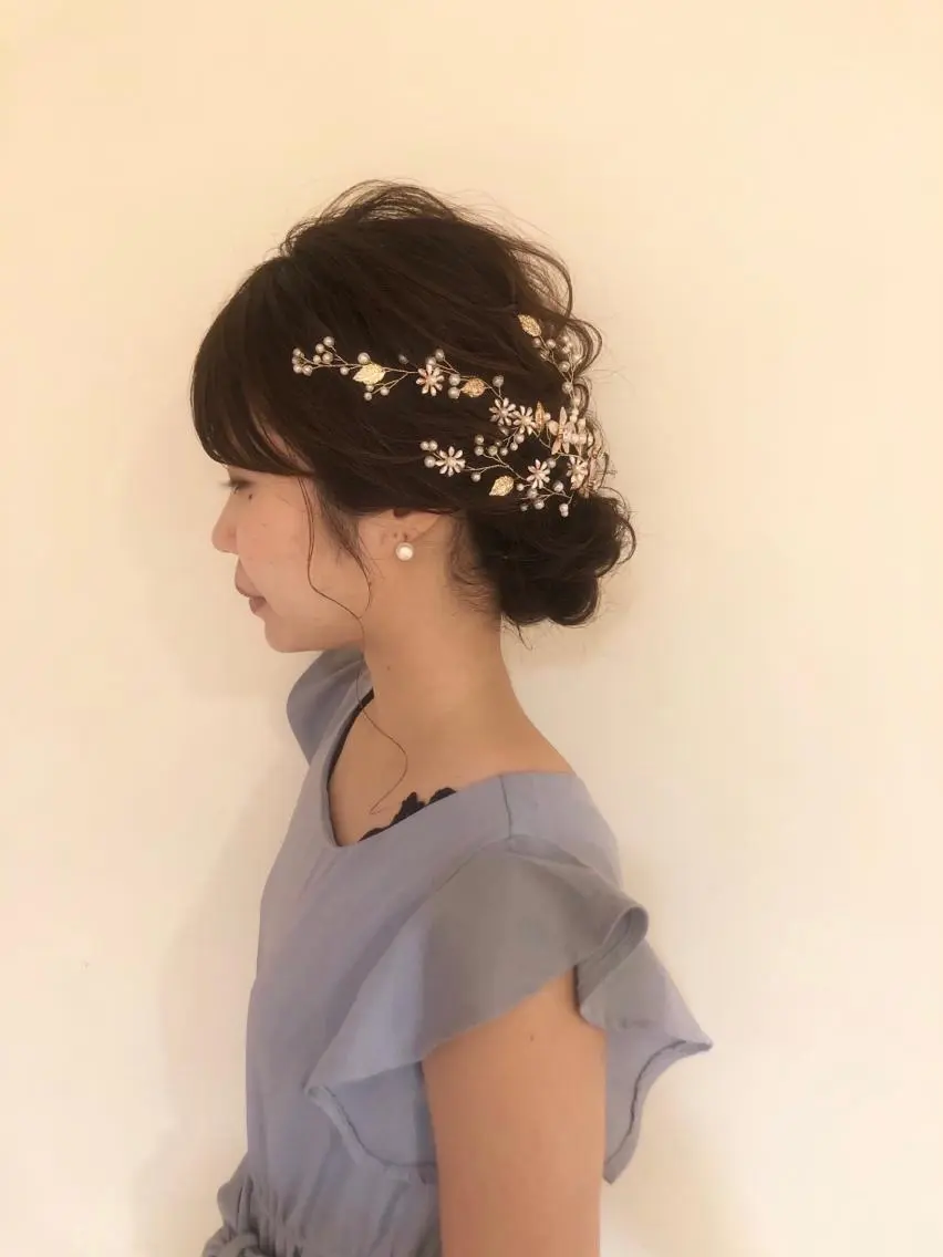 セミロング ヘアアレンジ ヘアセット マンツーマン半個室 tamuraのヘアスタイル
