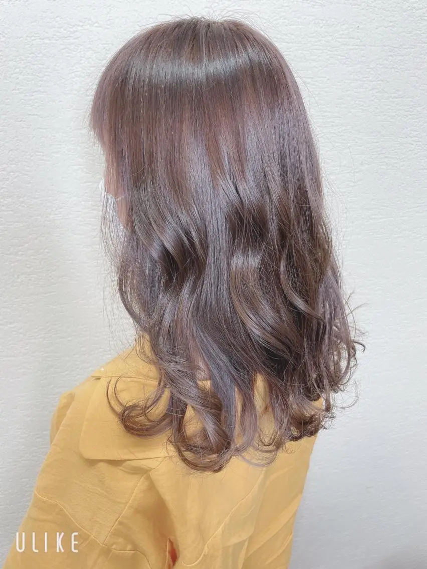 ロング カラー グレージュ バイオレットカラー バイオレットグレージュ ヘアカラー ❣️モードケイズ塚口 和田一将のヘアスタイル