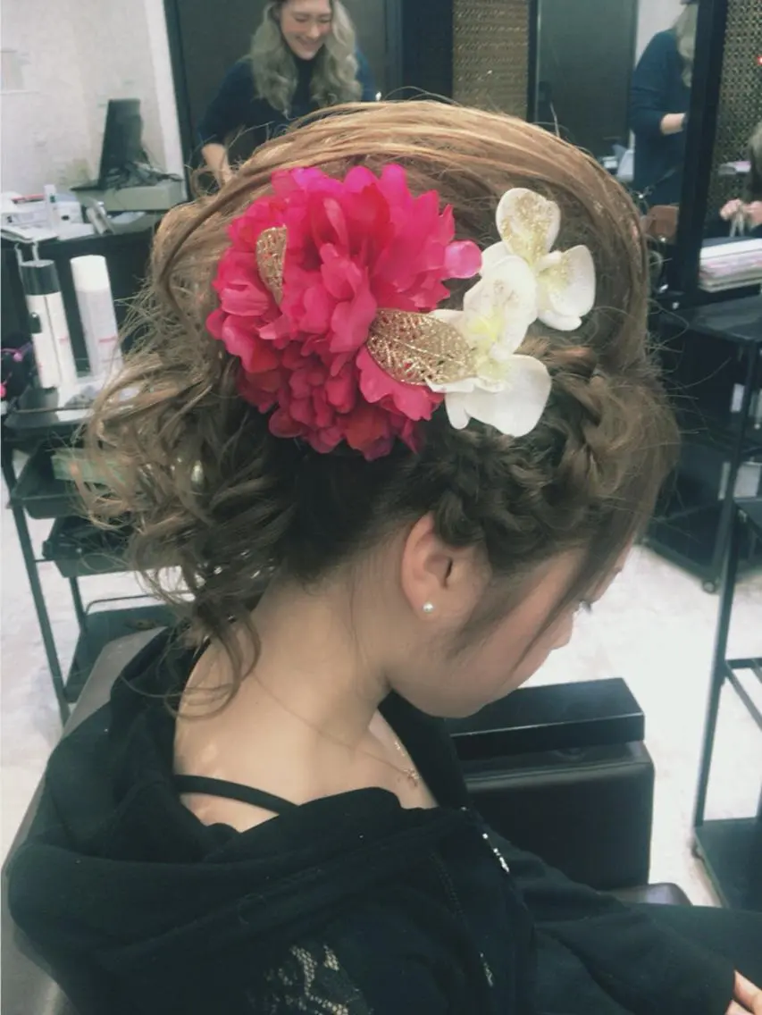 ショート ミディアム セミロング ロング ヘアアレンジ 成人式 UNDER vr 【アンダーバー】のヘアスタイル
