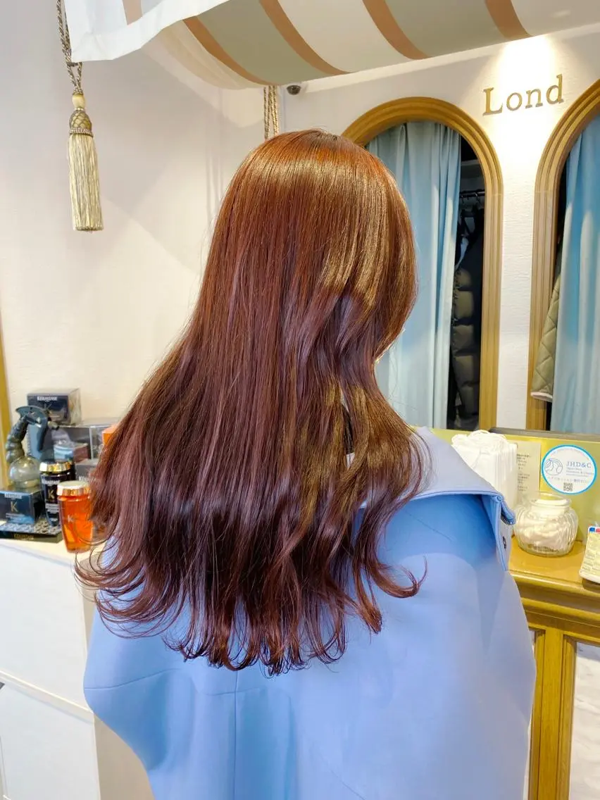 ロング ヘアカラー トリートメント レイヤーカット /透明感カラー西田のヘアスタイル