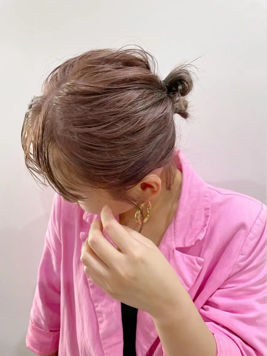 ミディアム カラー ヘアアレンジ 💖美髪矯正💖 辻未侑のヘアスタイル
