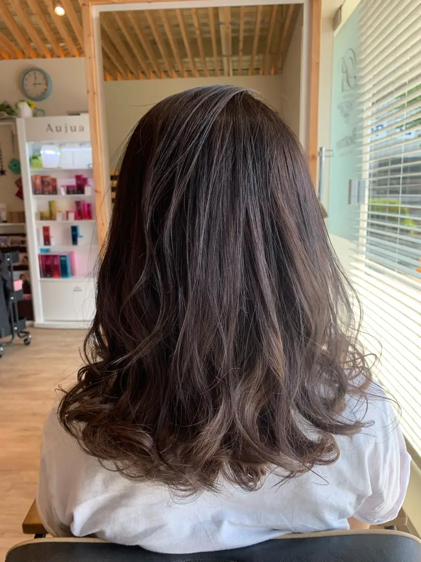 ロング カラー 関口 友行のヘアスタイル