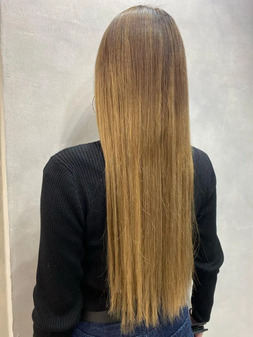 セミロング カラー ヘアアレンジ FAAM Tsuneのヘアスタイル
