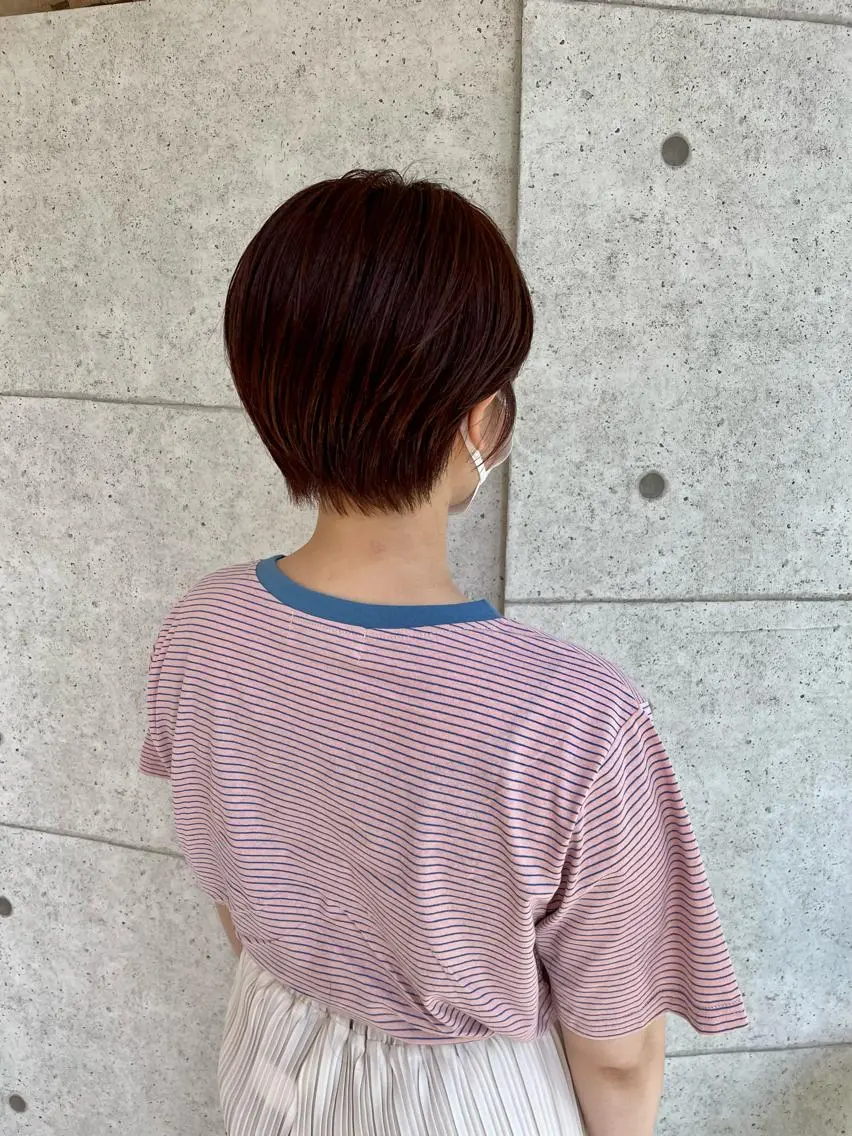 ショート ショートヘア ⭐️透け感カラー /齊藤容史⭐️のヘアスタイル