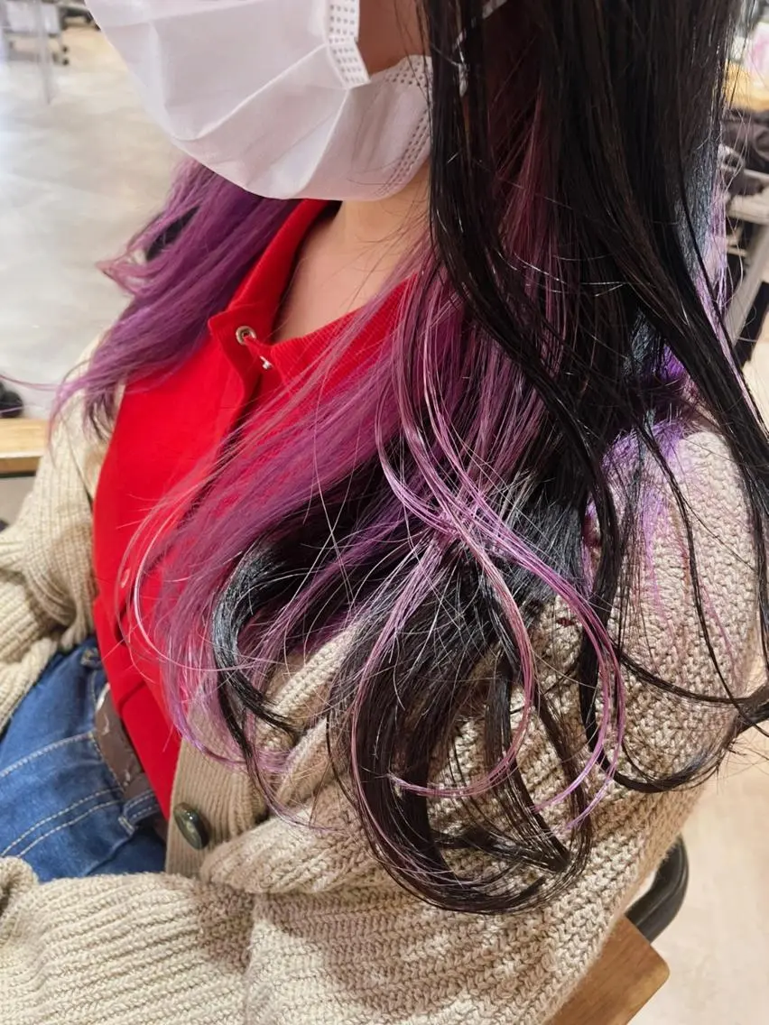 カラー ミディアム パーマ ヘアアレンジ アイブロウ マツエク・マツパ ミディアムパーマ バレイヤージュ ブリーチ ケアブリーチ デザインカラー カット ヘアカラー トリートメント 初めでも安心🌟 newi町田✂のヘアスタイル
