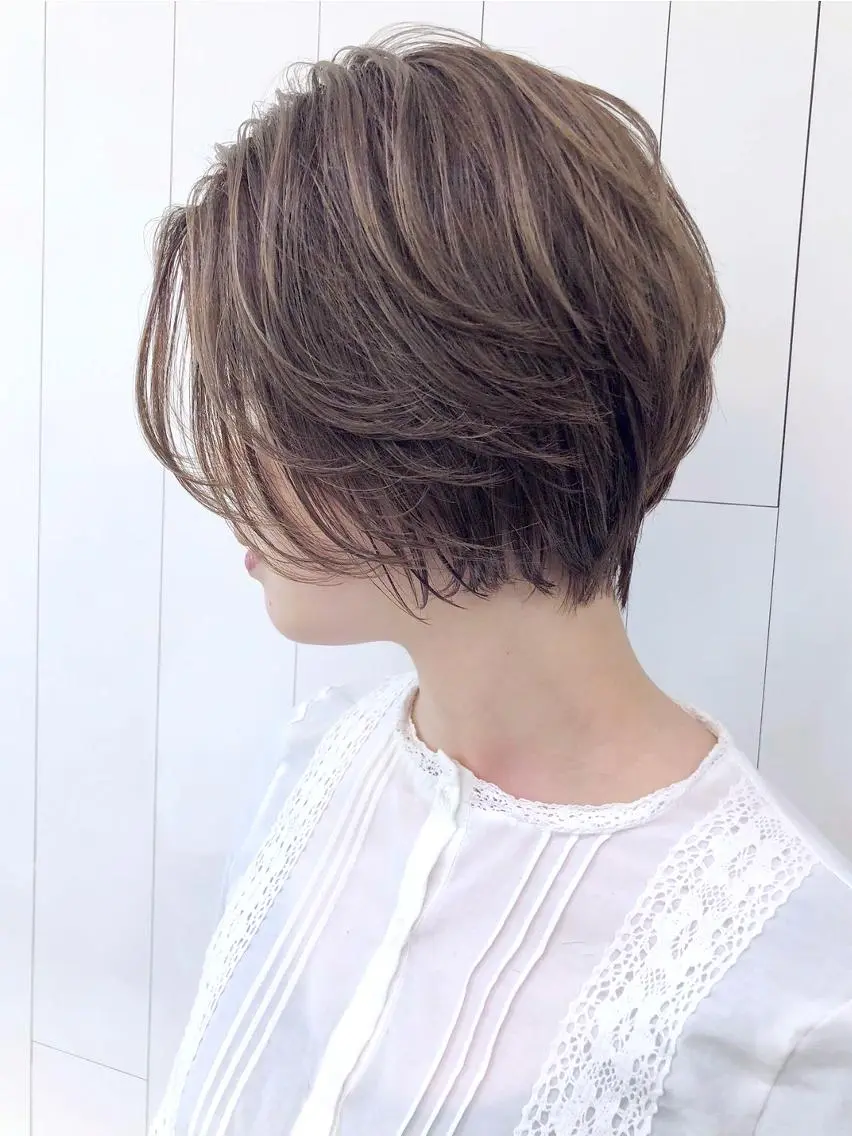 ミディアム カラー パーマ ヘアアレンジ ベージュカラー ITbyALBUM 八王子店のヘアスタイル