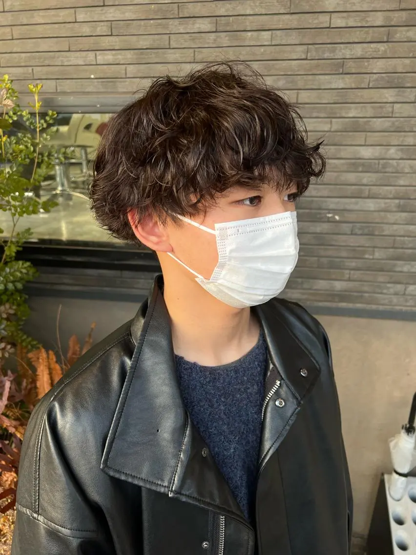 パーマ メンズ メンズパーマ こだわりカラー🕊️ 坪井美南🌼のマツエク・マツパデザイン