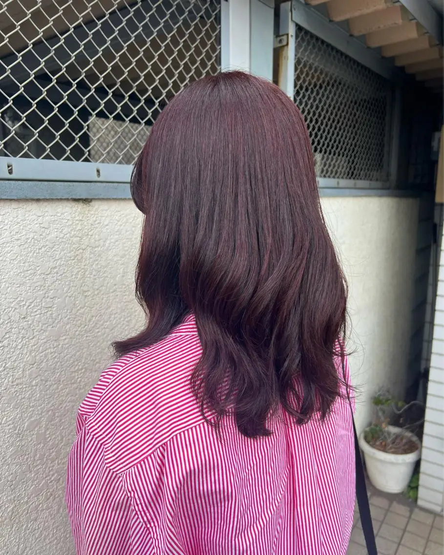 カラー ブリーチ ブリーチなしカラー ピンクカラー 樽川 紗月のヘアスタイル
