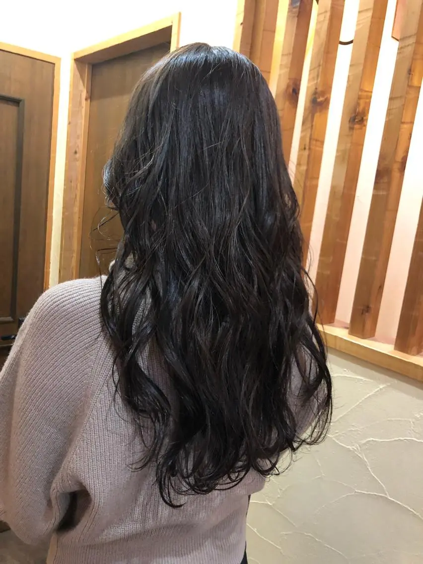 ロング アッシュ ✨🌿大人可愛い愛さ れhair🌿✨松本のヘアスタイル