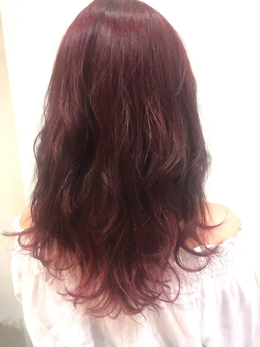ロング カット ヘアカラー トリートメント sato manamiのヘアスタイル