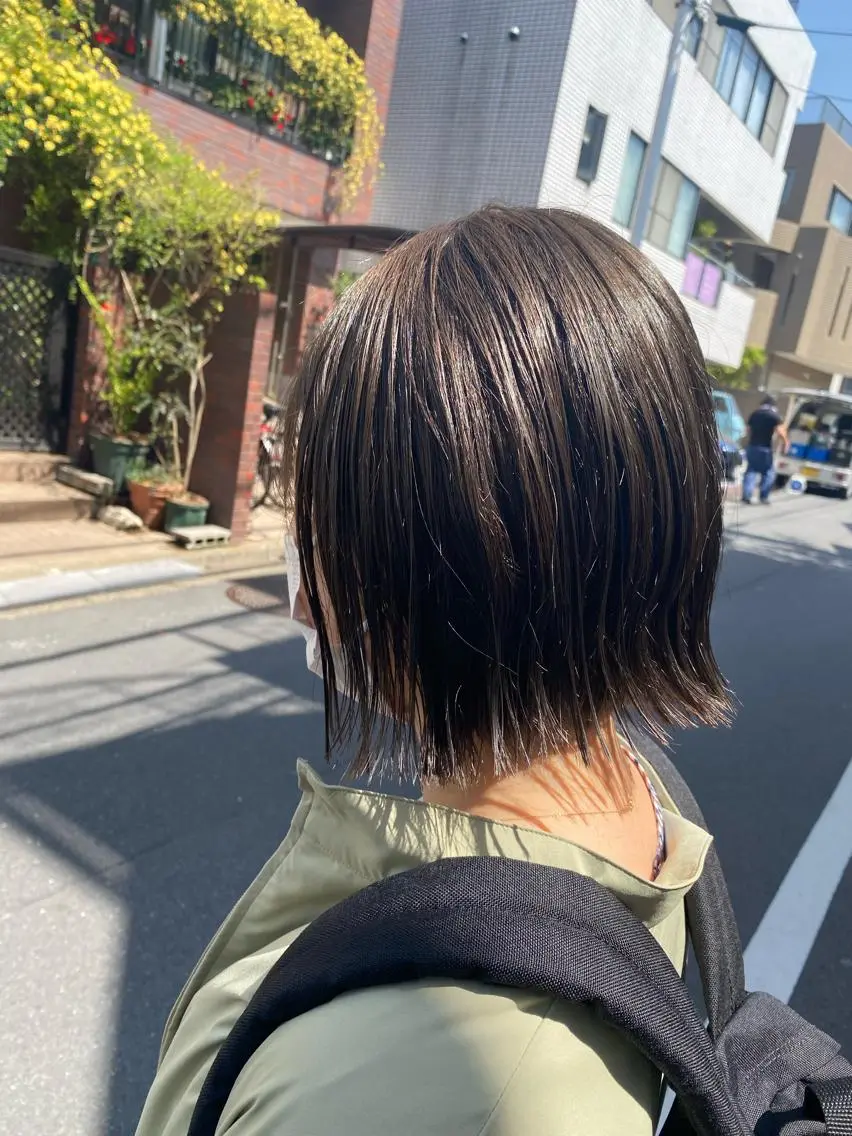 ミディアム カラー お任せヘア☘️☘️ 及川渚のヘアスタイル
