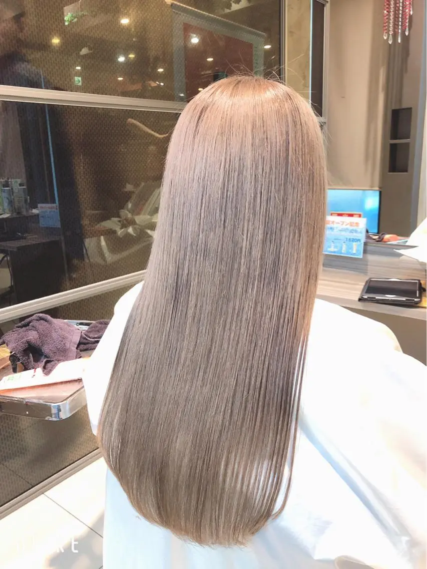 ロング カラー 髪質改善 トリートメント AI 高田馬場店のヘアスタイル