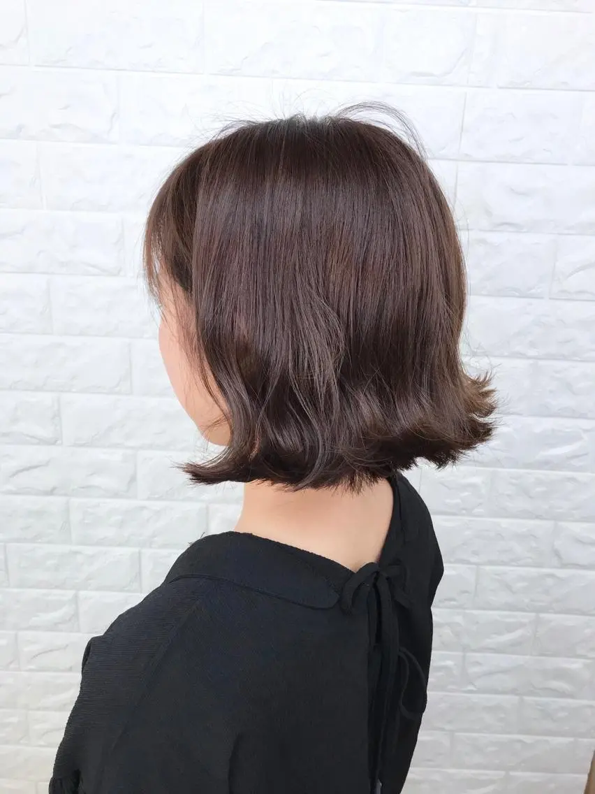 ミディアム カラー ベージュカラー イルミナカラー カット ヘアカラー 髪質改善縮毛矯正 美容師✂️山崎竜二のヘアスタイル