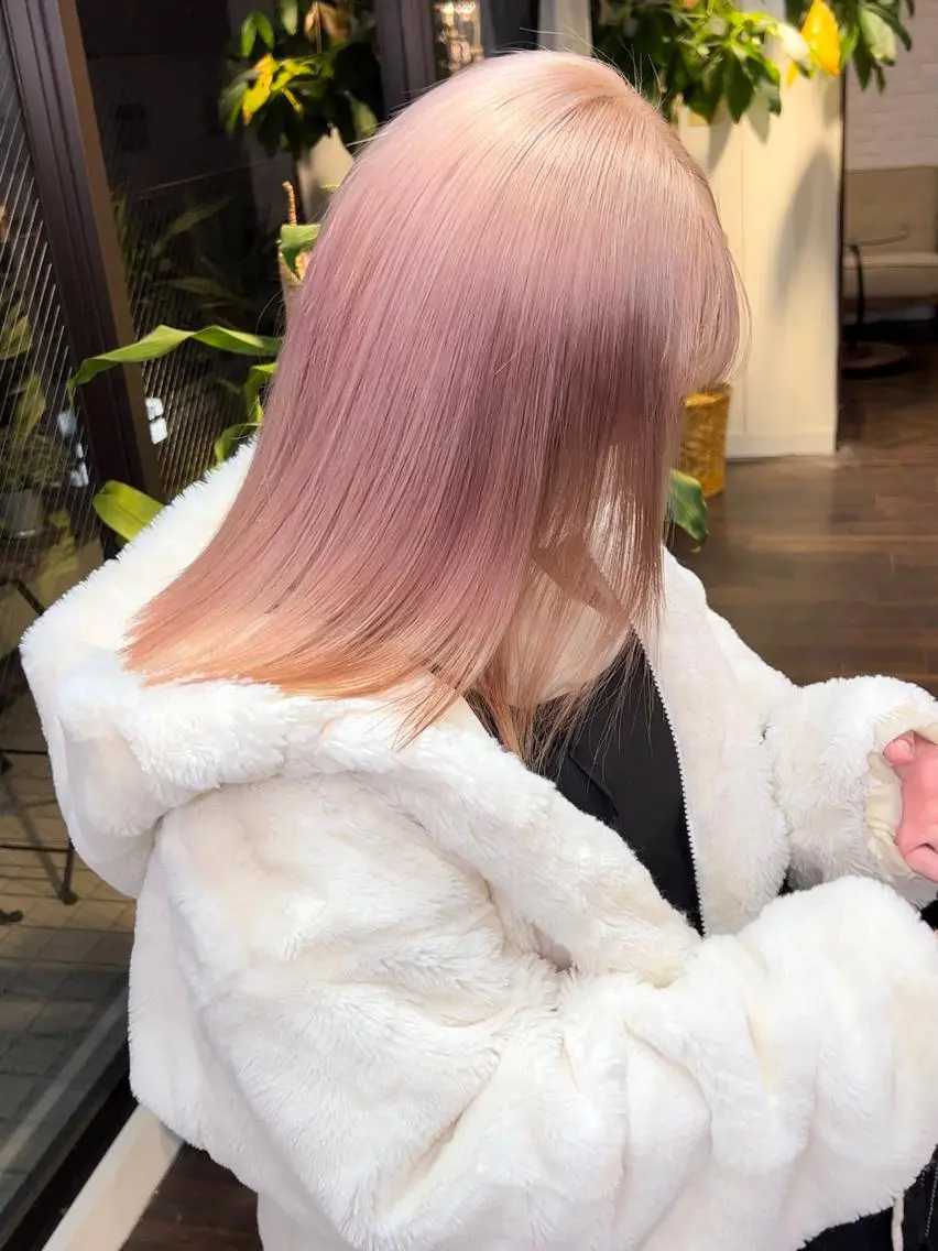 セミロング カラー ブリーチ ダブルカラー ハイトーンカラー イルミナカラー インナーカラー 🧡色落ちまで2度 楽しめる🧡ヨシキのヘアスタイル