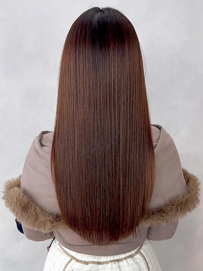 セミロング カラー パーマ ヘアアレンジ ブラウンカラー ナチュラルブラウン カット ヘアカラー トリートメント ITbyALBUM 下北沢店のヘアスタイル